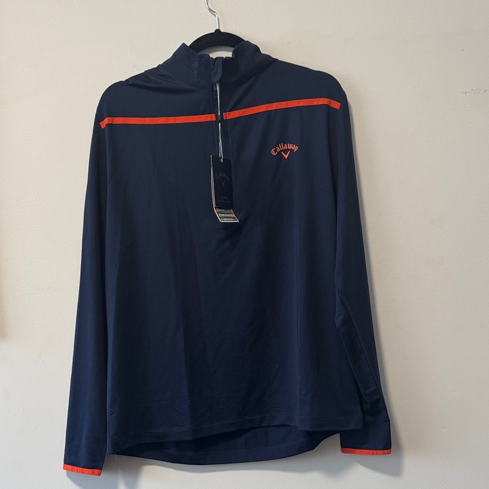 Callaway Quarter Zip Lightweight Long Sleeve Top in Medium NWT